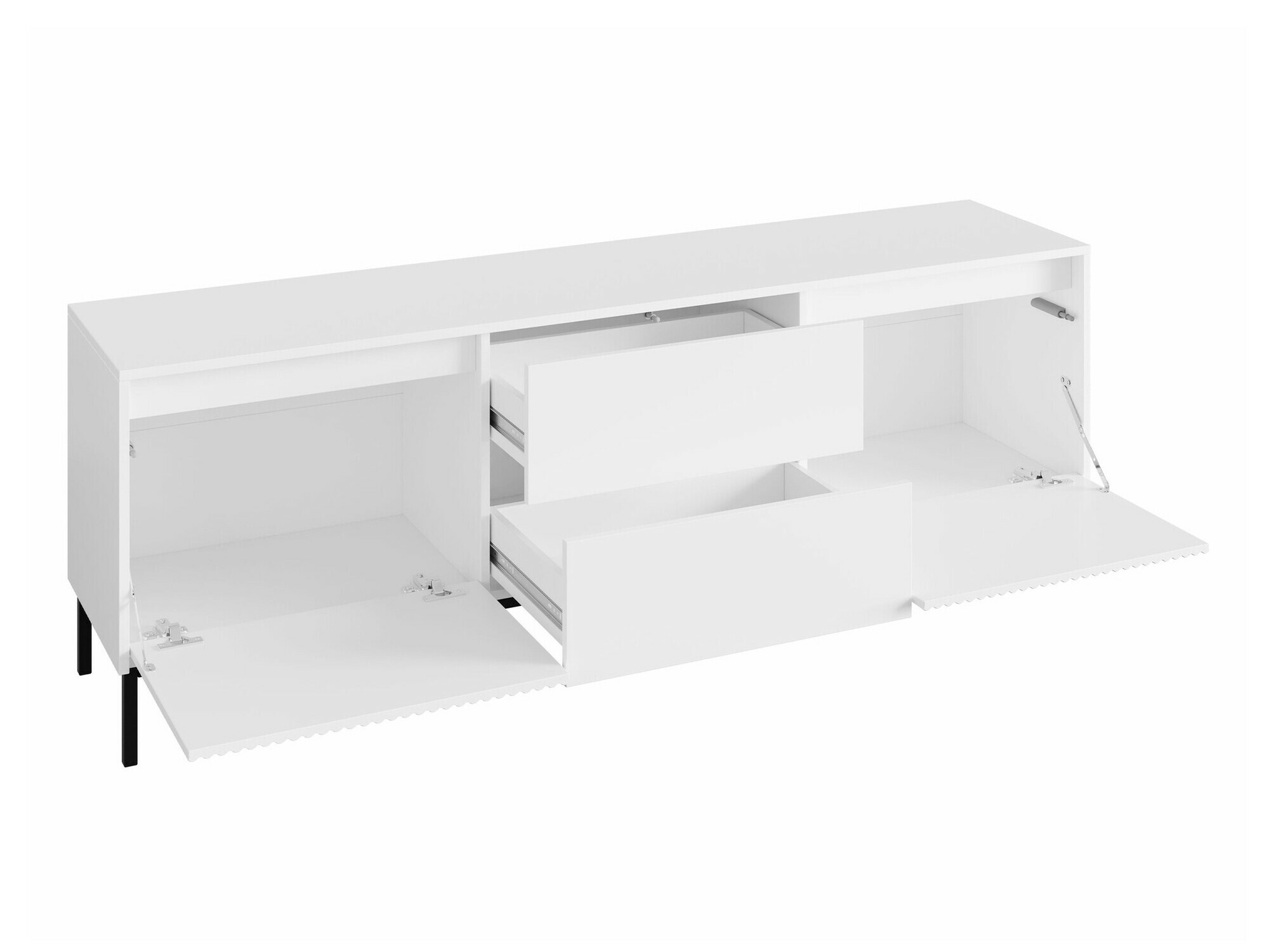 TV-bord Comfivo Delruva I (Sort)