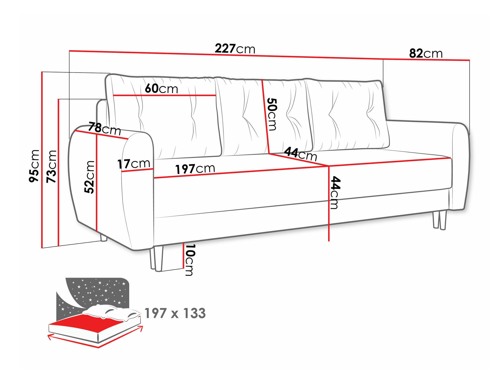 Sovesofa Memphis 143 (Itaka 11)