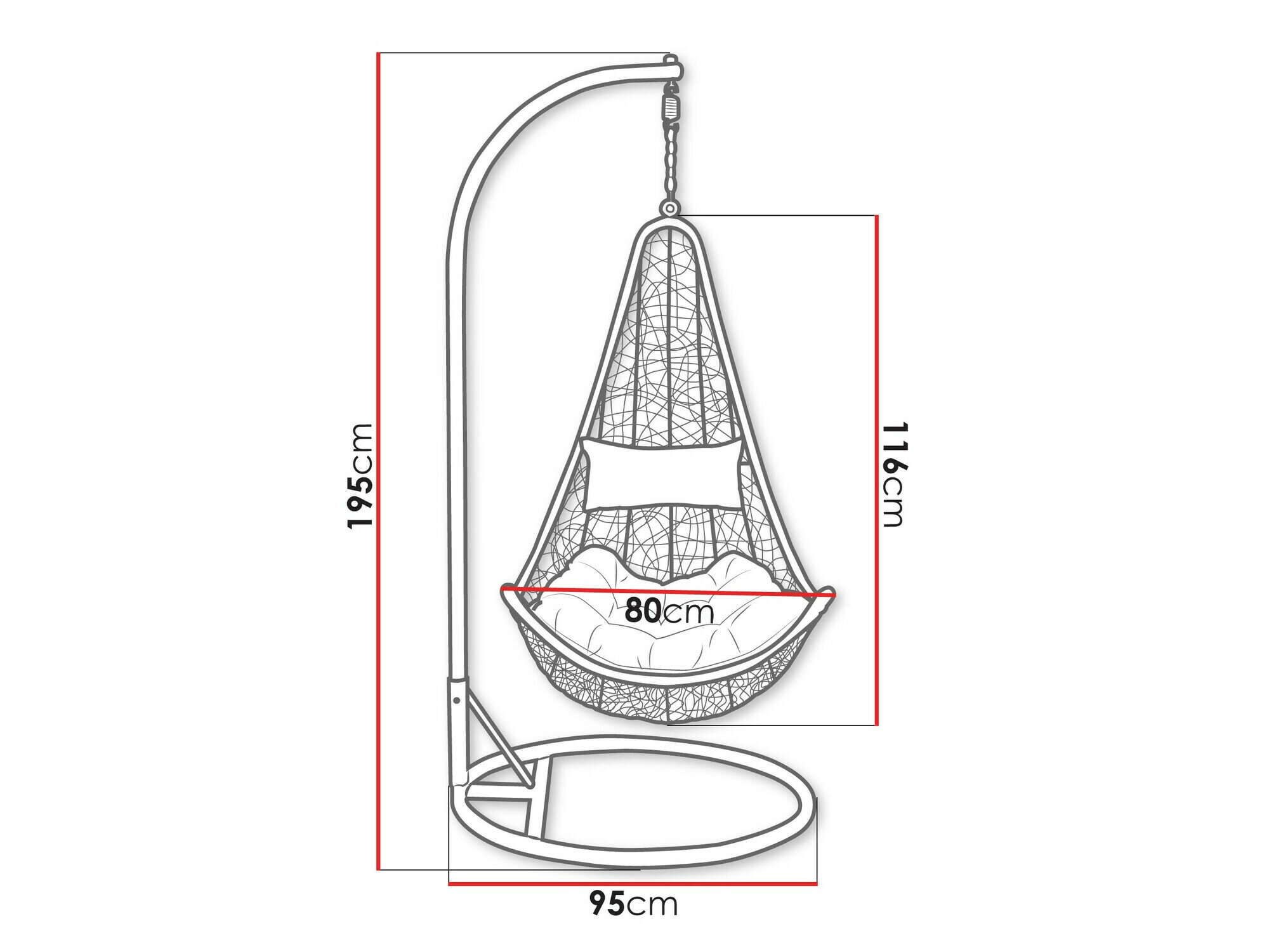 Hængestol Comfivo 313 (Grå)