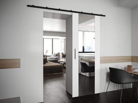 Skydedør Hartford 490 (Hvid)