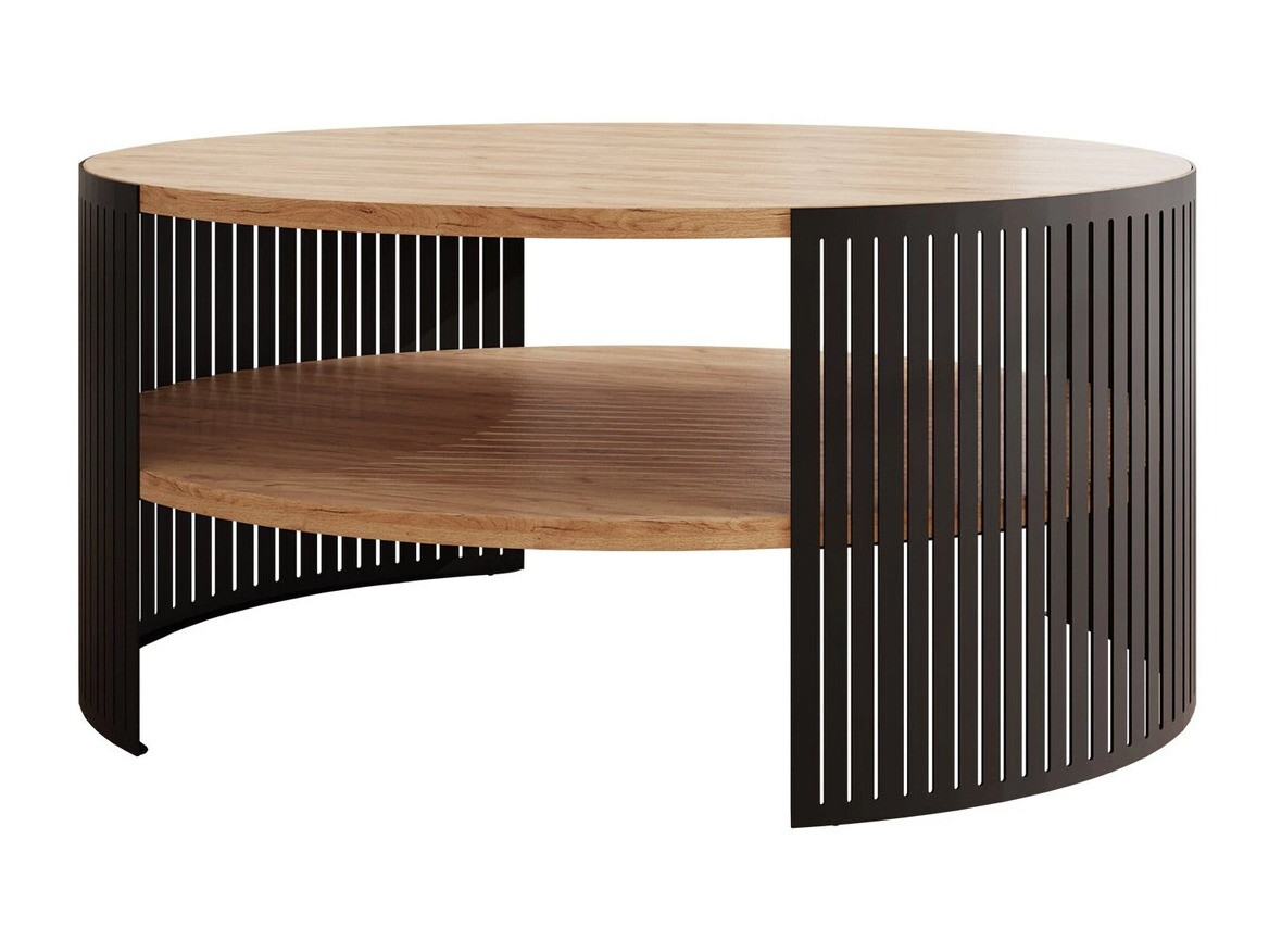 Sofabord Civer (Sort + Craft gylden eg)