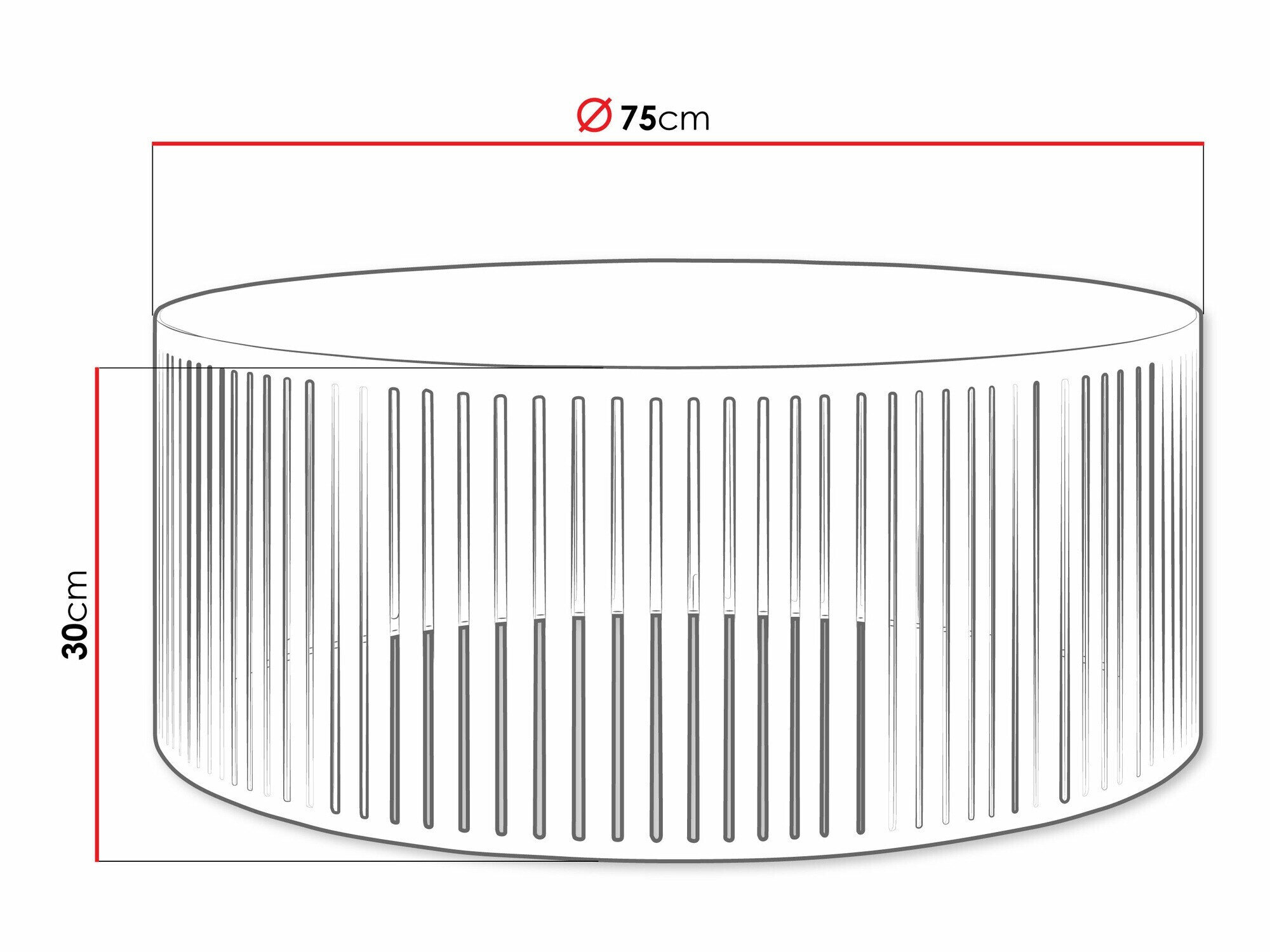 Sofabord Oswego 122 (Hvid)