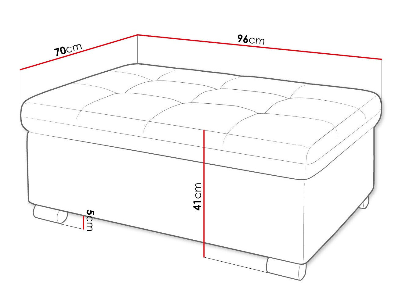 Polstret bænk Comfivo 118 (Velo 631)