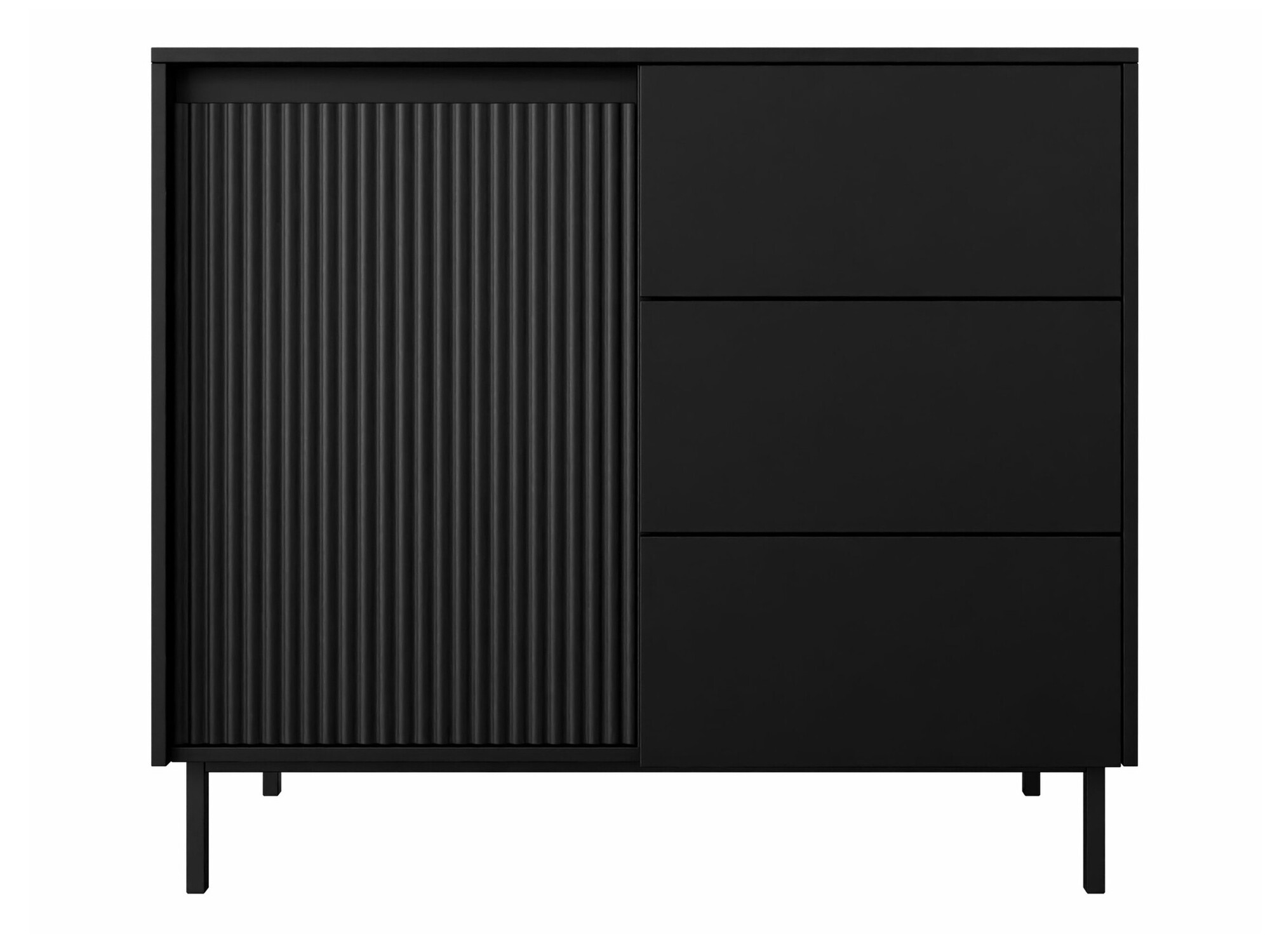 Kommode Comfivo Delruva (Sort)