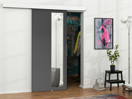 Skydedør Dover 128 (Antracit)