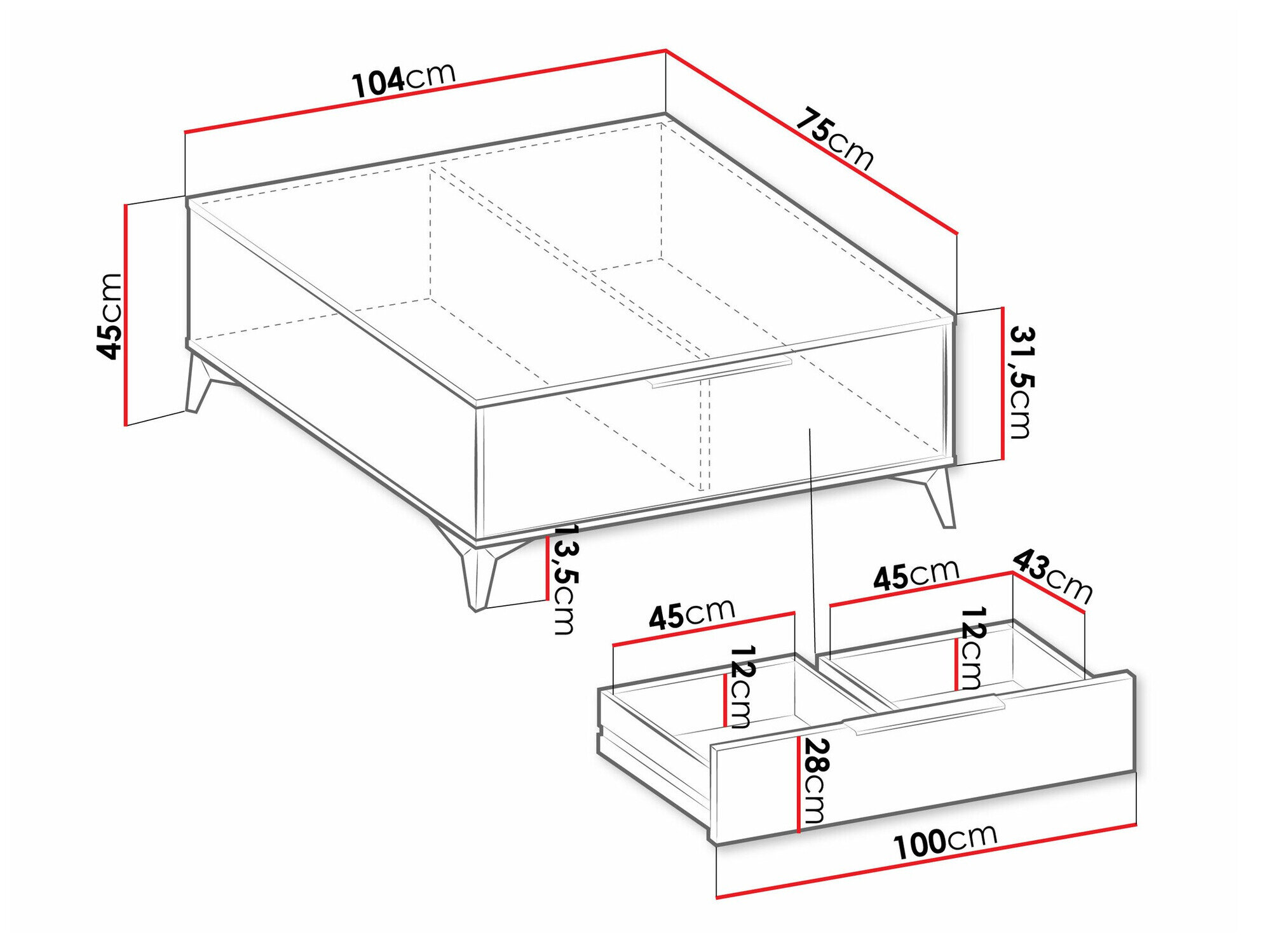 Sofabord Comfivo Camlue 101