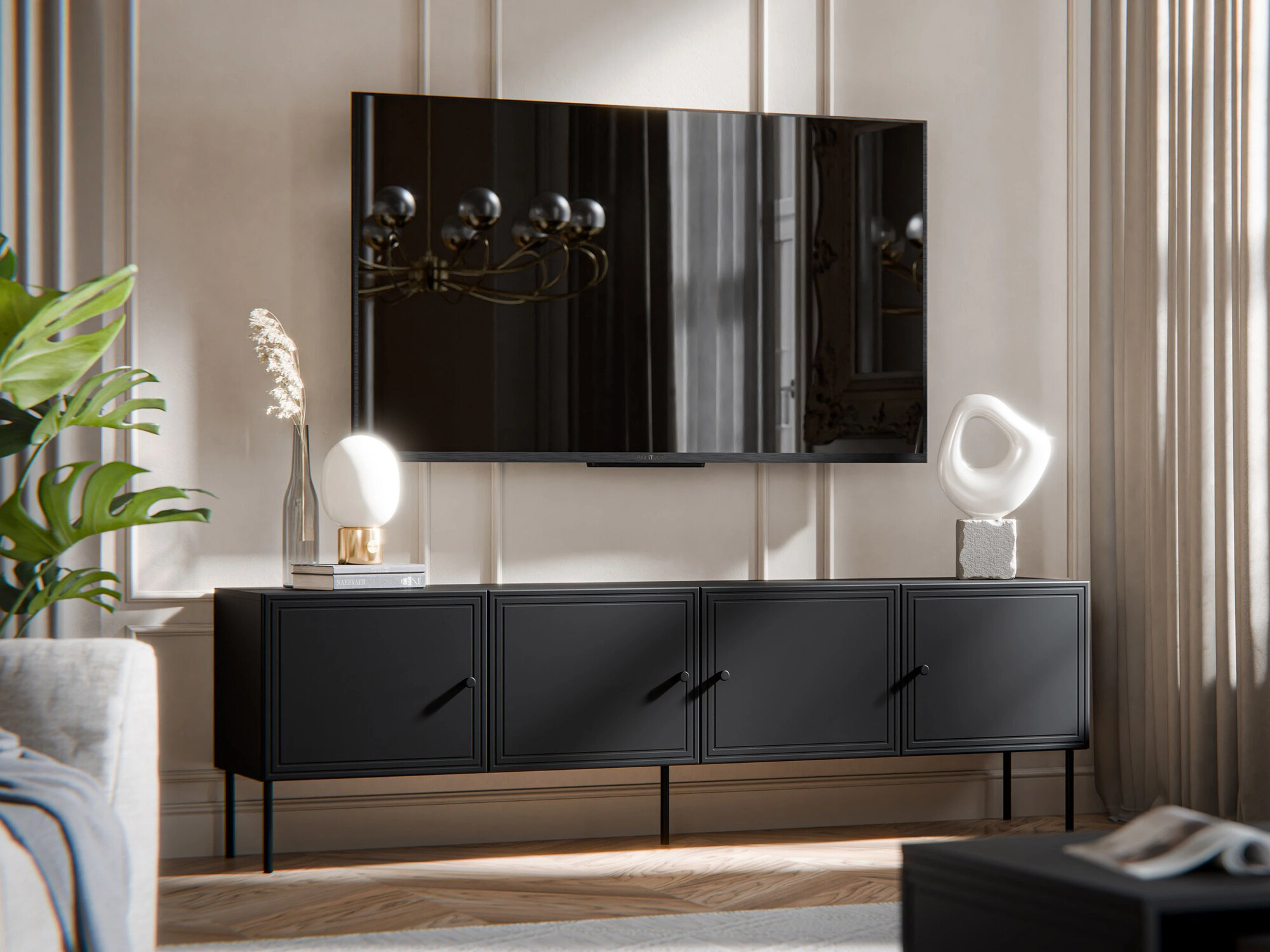 TV-bord Celra I (Sort)