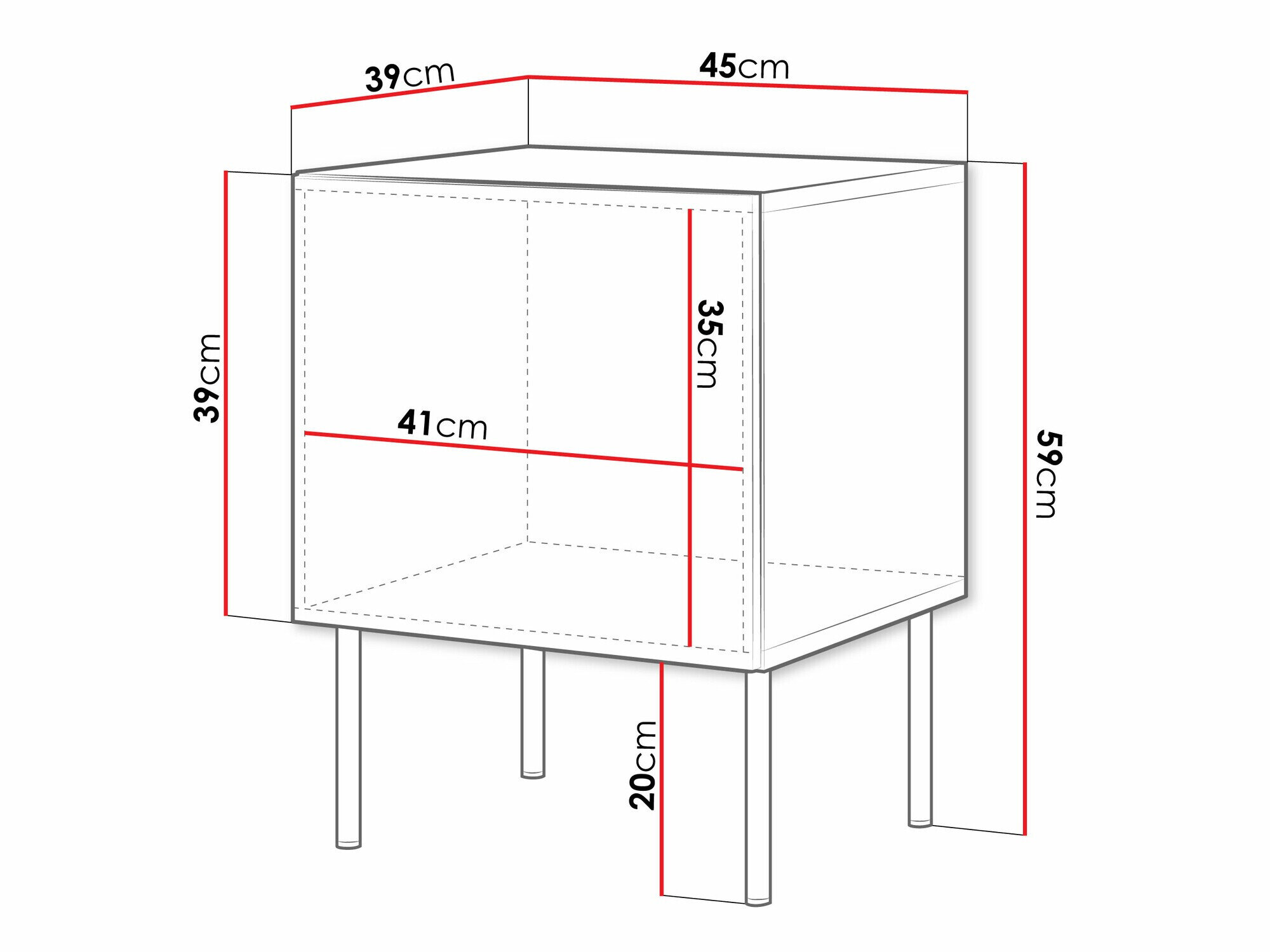 Natbordssæt Monciru 104 (Sort)