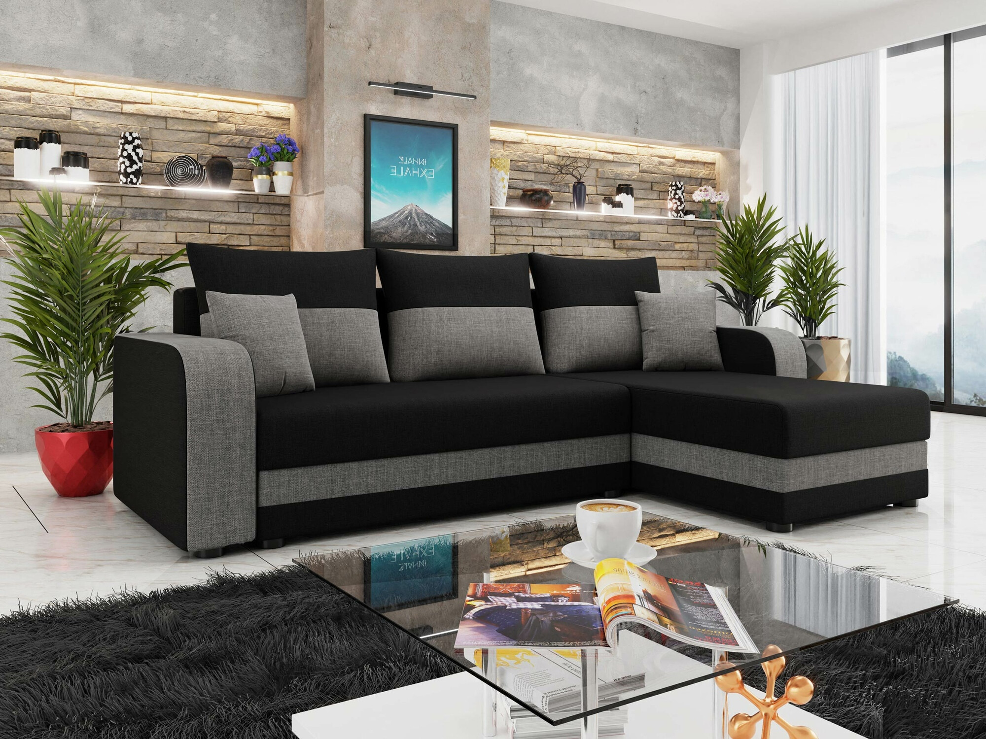 Hjørnesofa Memphis 112 (Lux 23 + Lux 05)