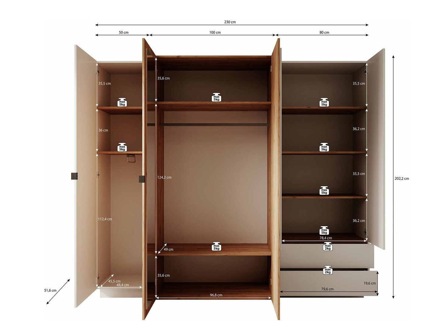 Garderobeskab Tororli 105