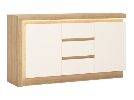 Kommode Feldeli 103 (Hvid + Egetræ)