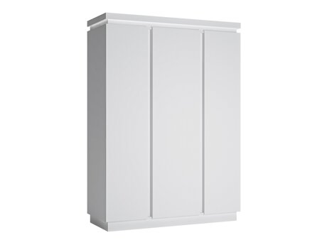 Garderobeskab Feldeli 115 (Hvid + Glansfuld hvid)