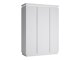 Garderobeskab Feldeli 115 (Hvid + Glansfuld hvid)