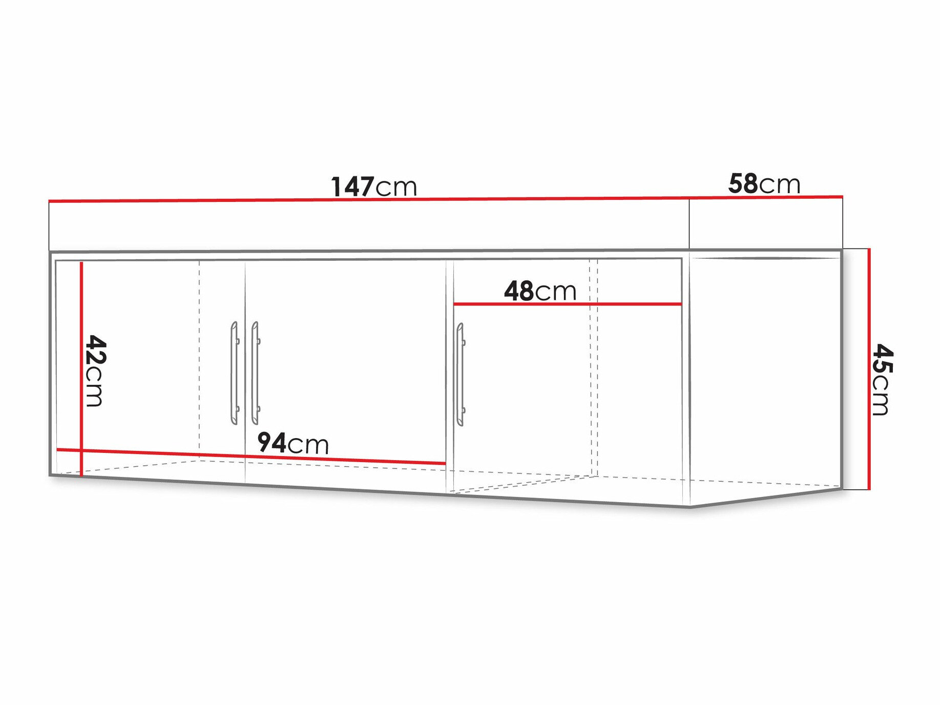 Garderobeskab Dortivu 153 (Sonoma eg)