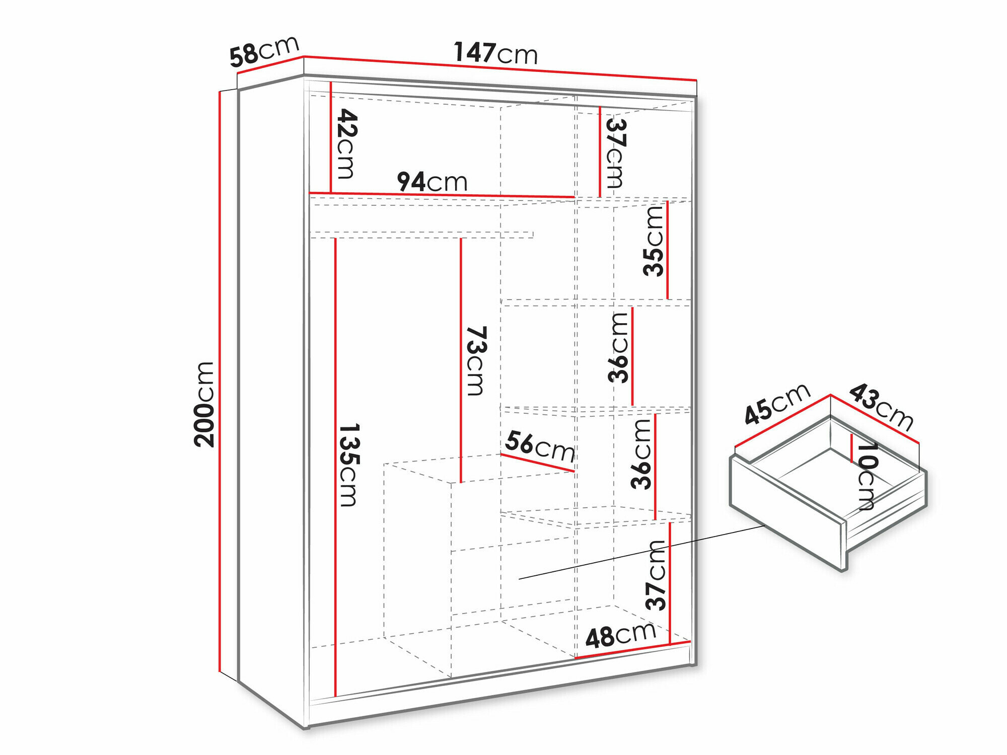 Garderobeskab Dortivu 153 (Wellington eg)
