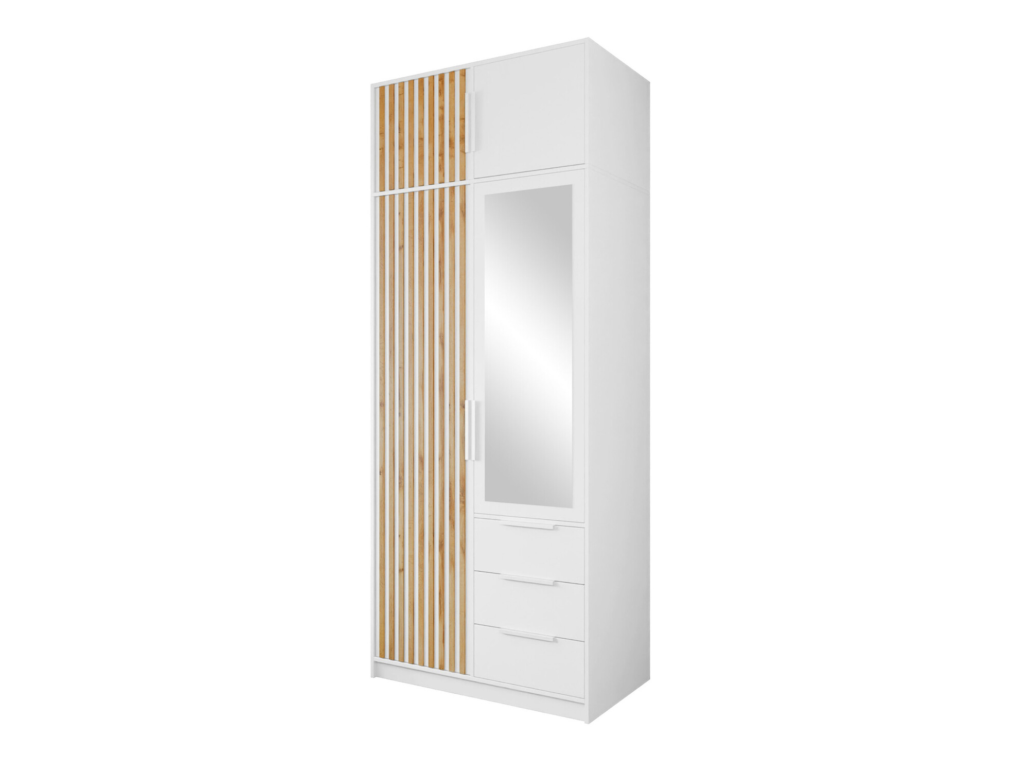 Garderobeskab Collis (Hvid + Wotan eg)