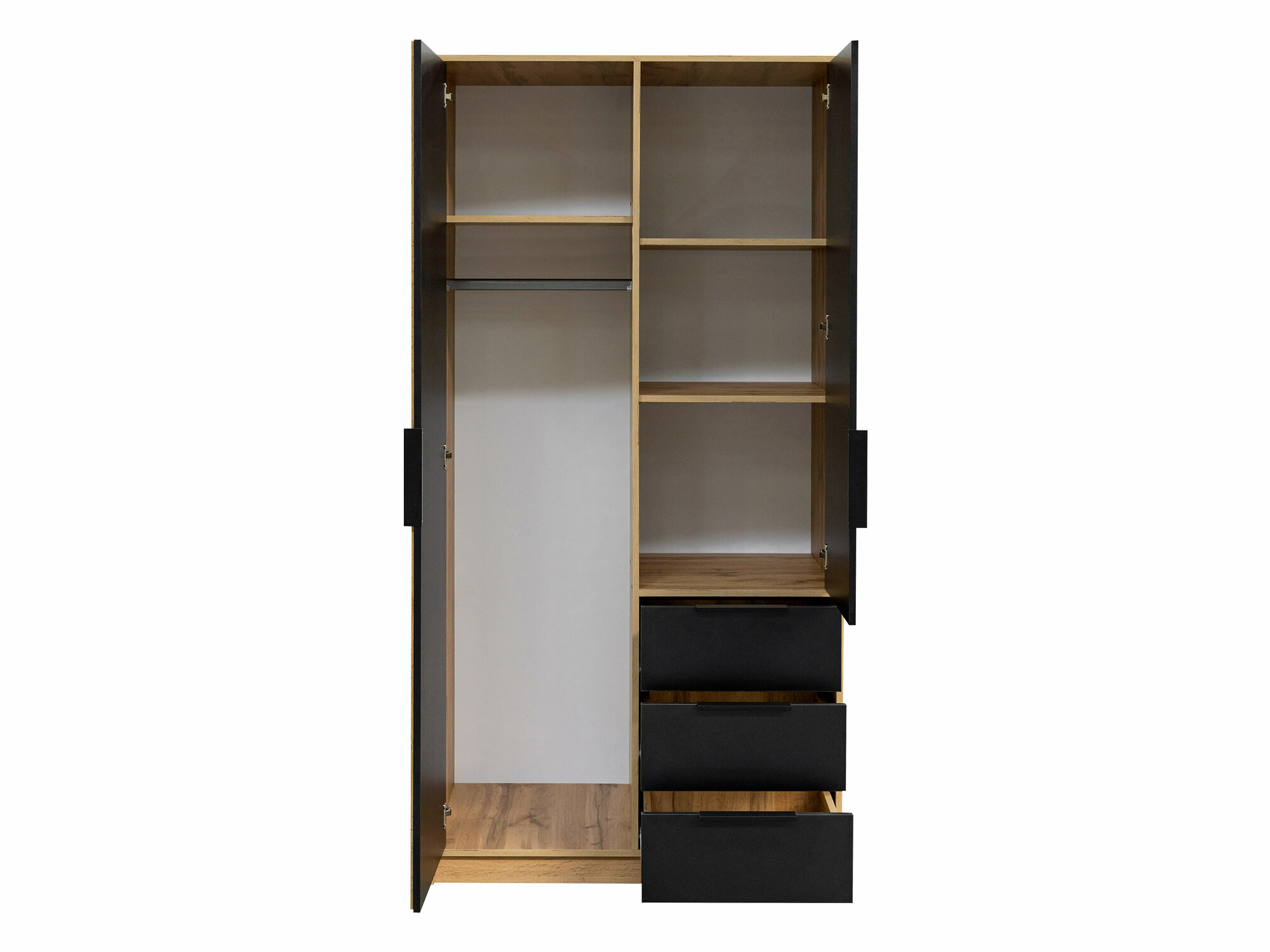Garderobeskab Collis (Wotan eg + Sort)