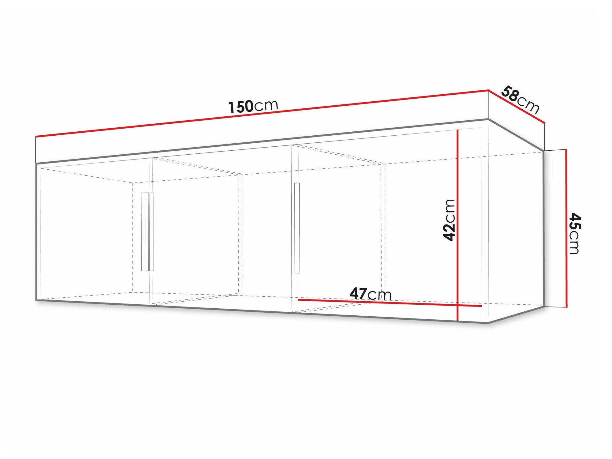 Garderobeskab Enolevo 106 (Wotan eg + Sort)