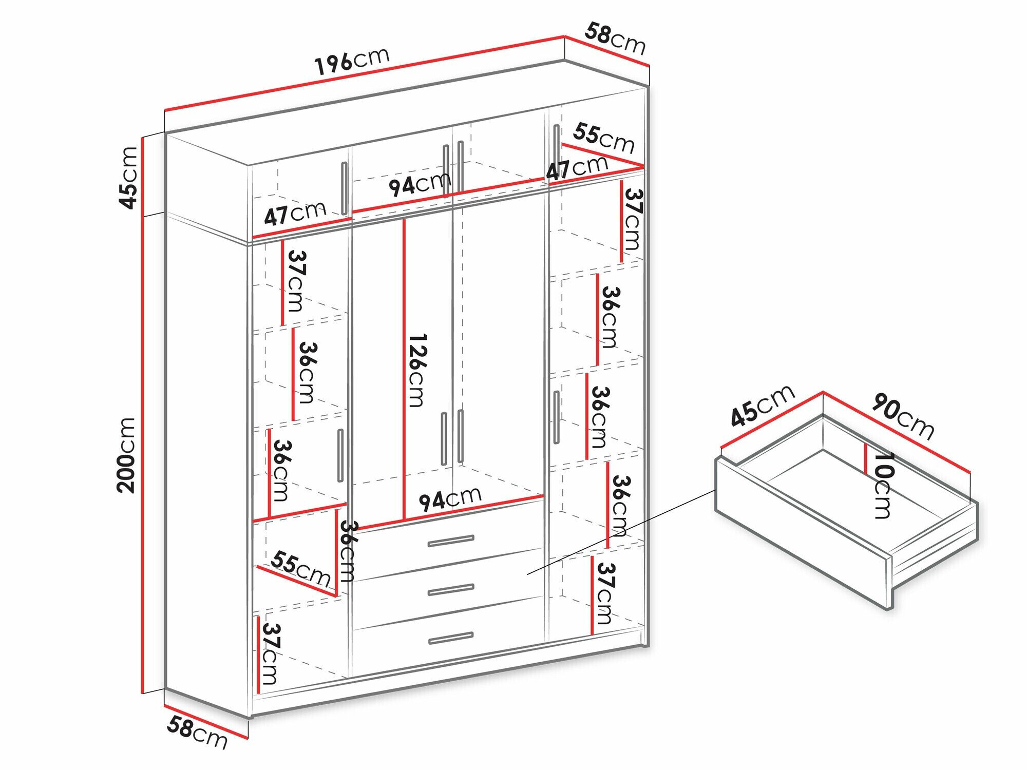 Garderobeskab Dortivu 147 (Wellington eg)
