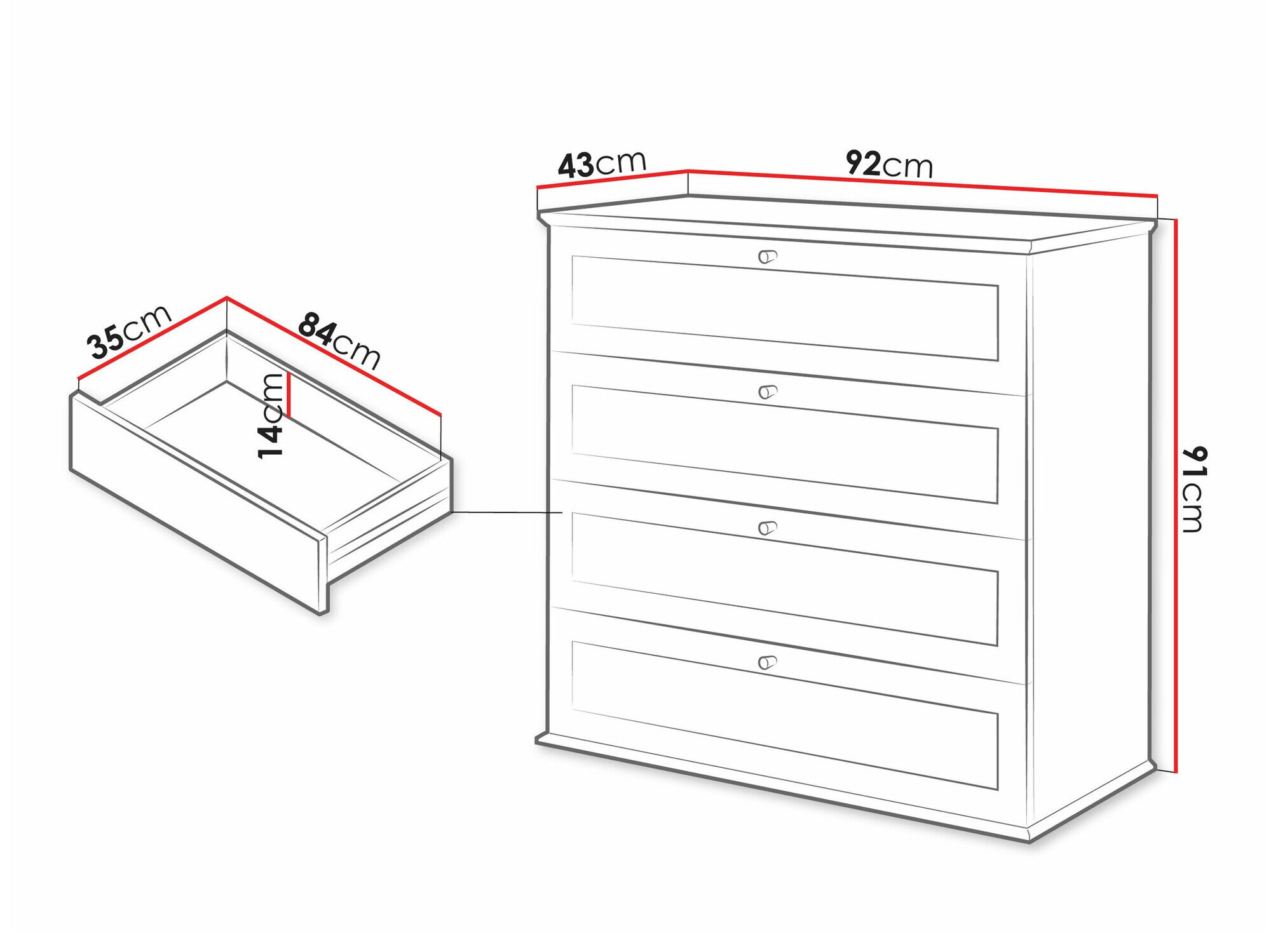 Kommode Comfivo Ruvlare 101