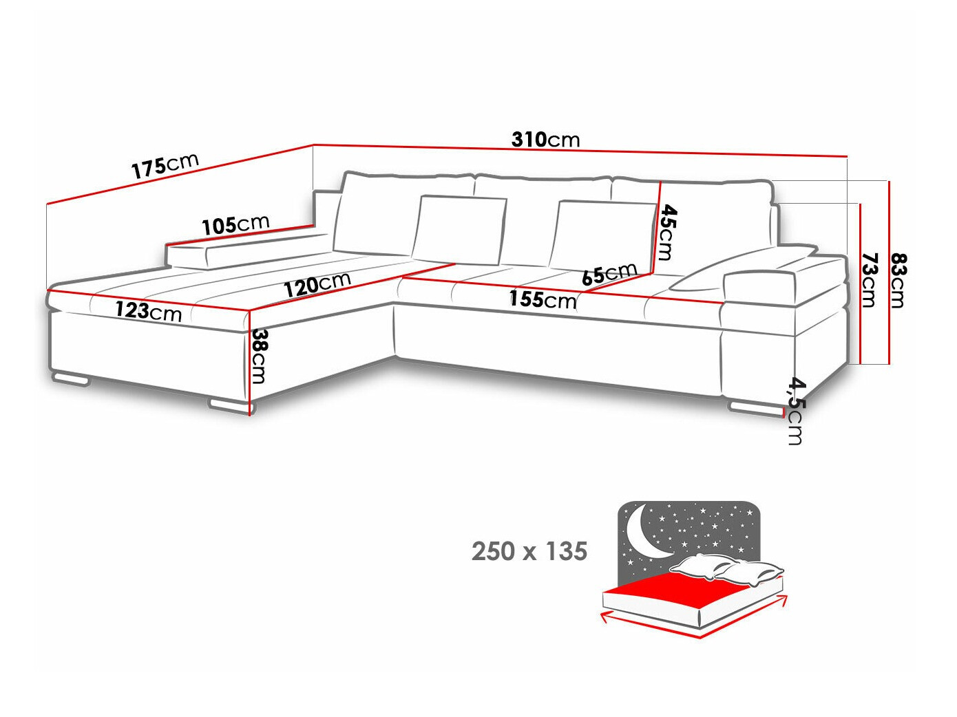 Hjørnesofa Comfivo Olivetum II (Abriamo 04)