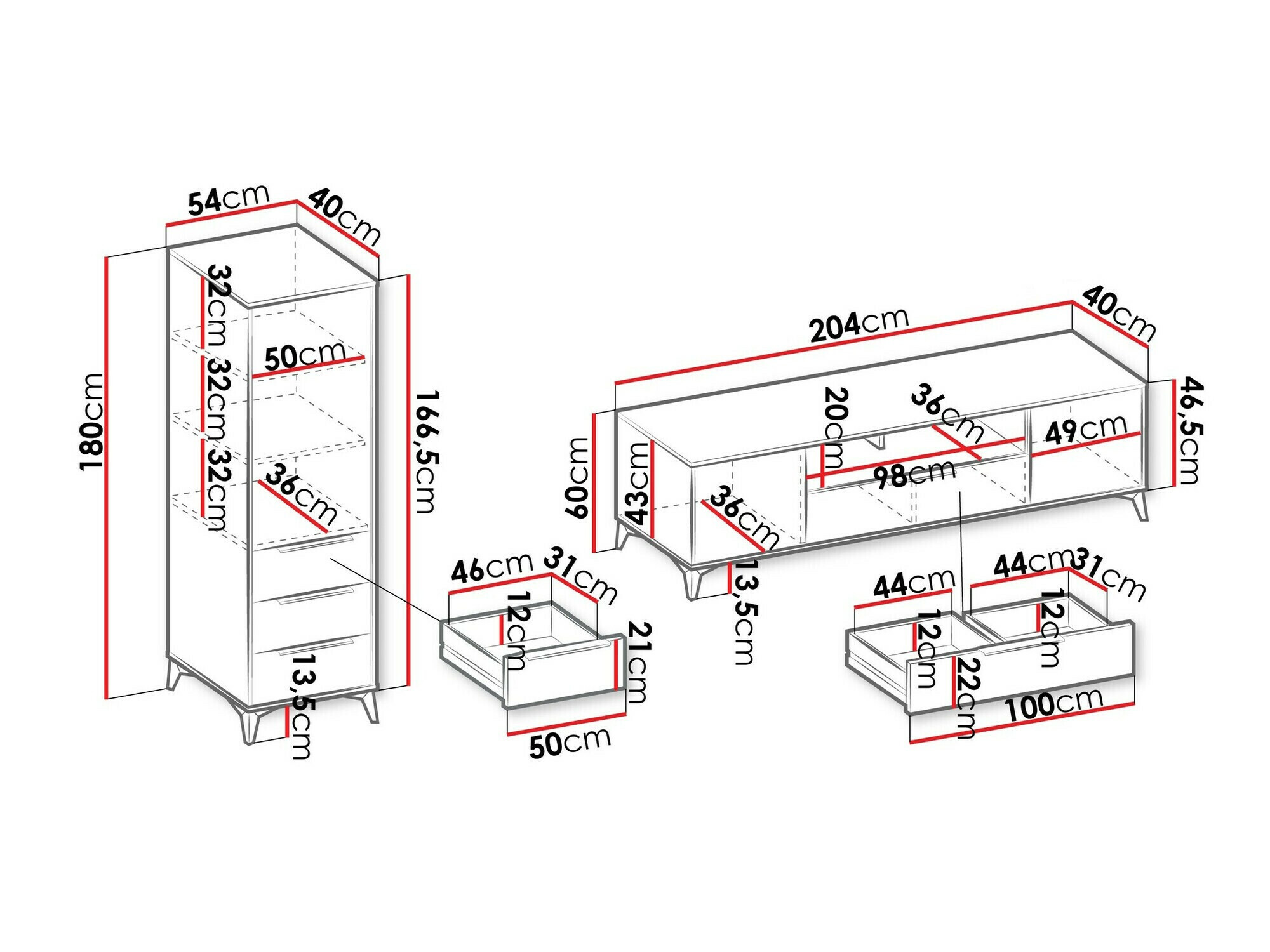 Stuemøbelsæt Comfivo Citrus I