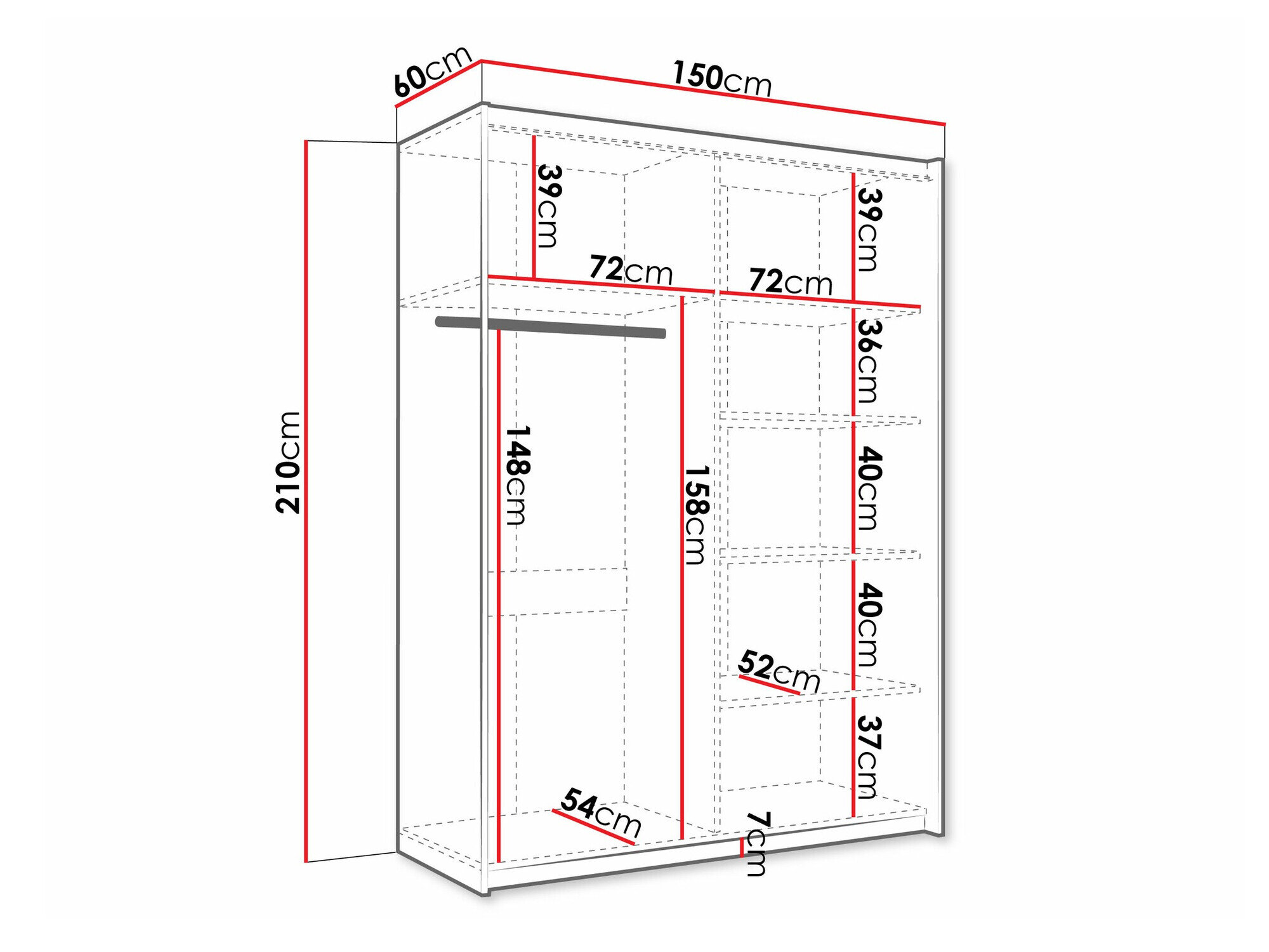 Garderobeskab Comfivo 362