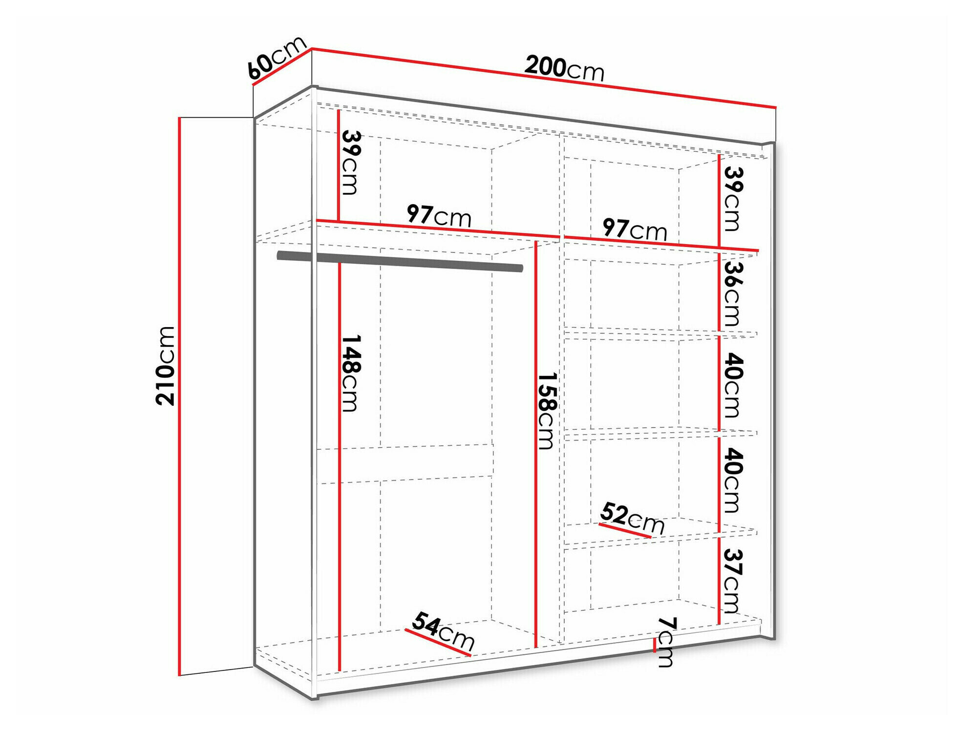 Garderobeskab Comfivo 363