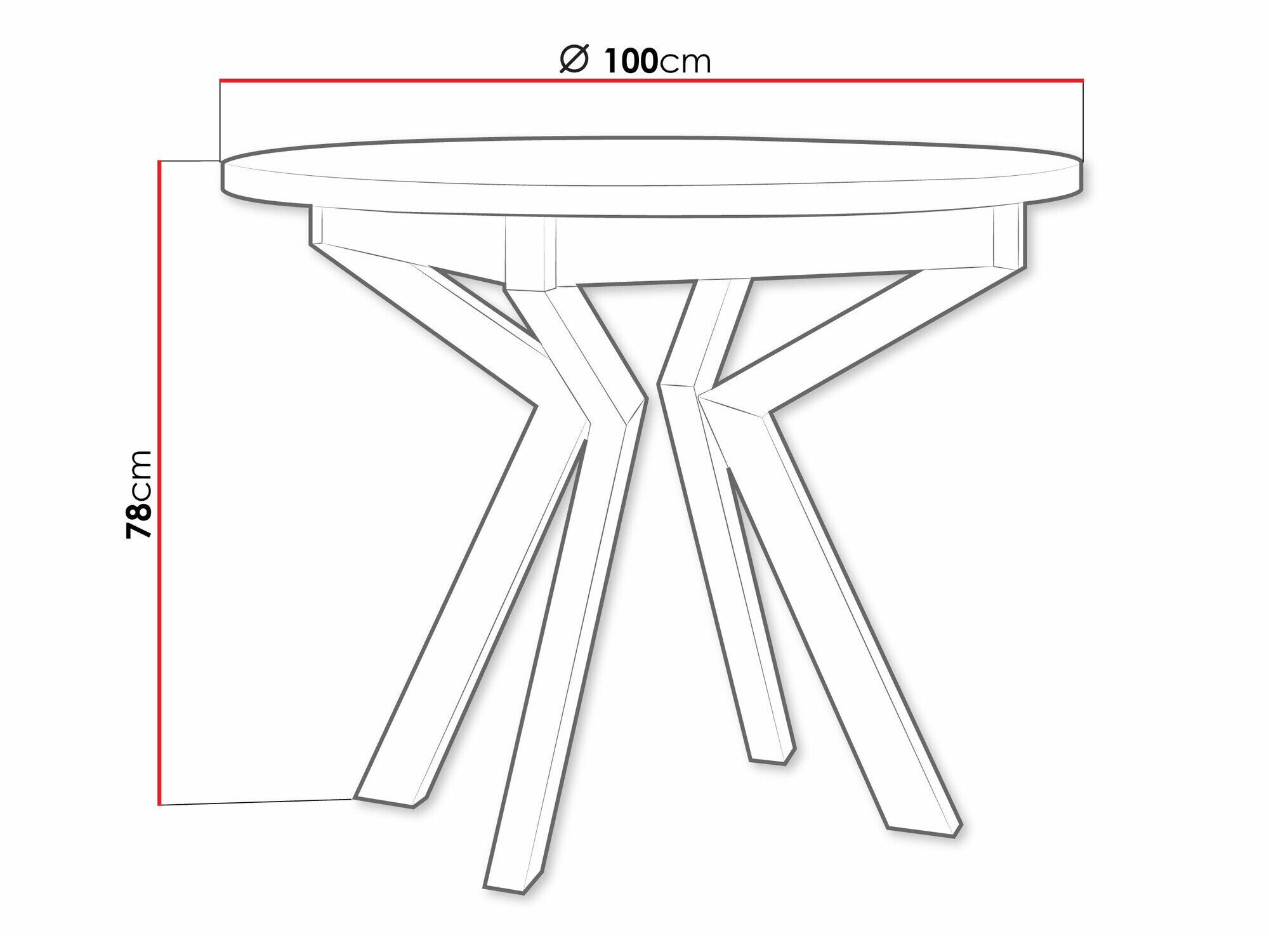 Bord Victorville 368 (Artisan eg + Sort)