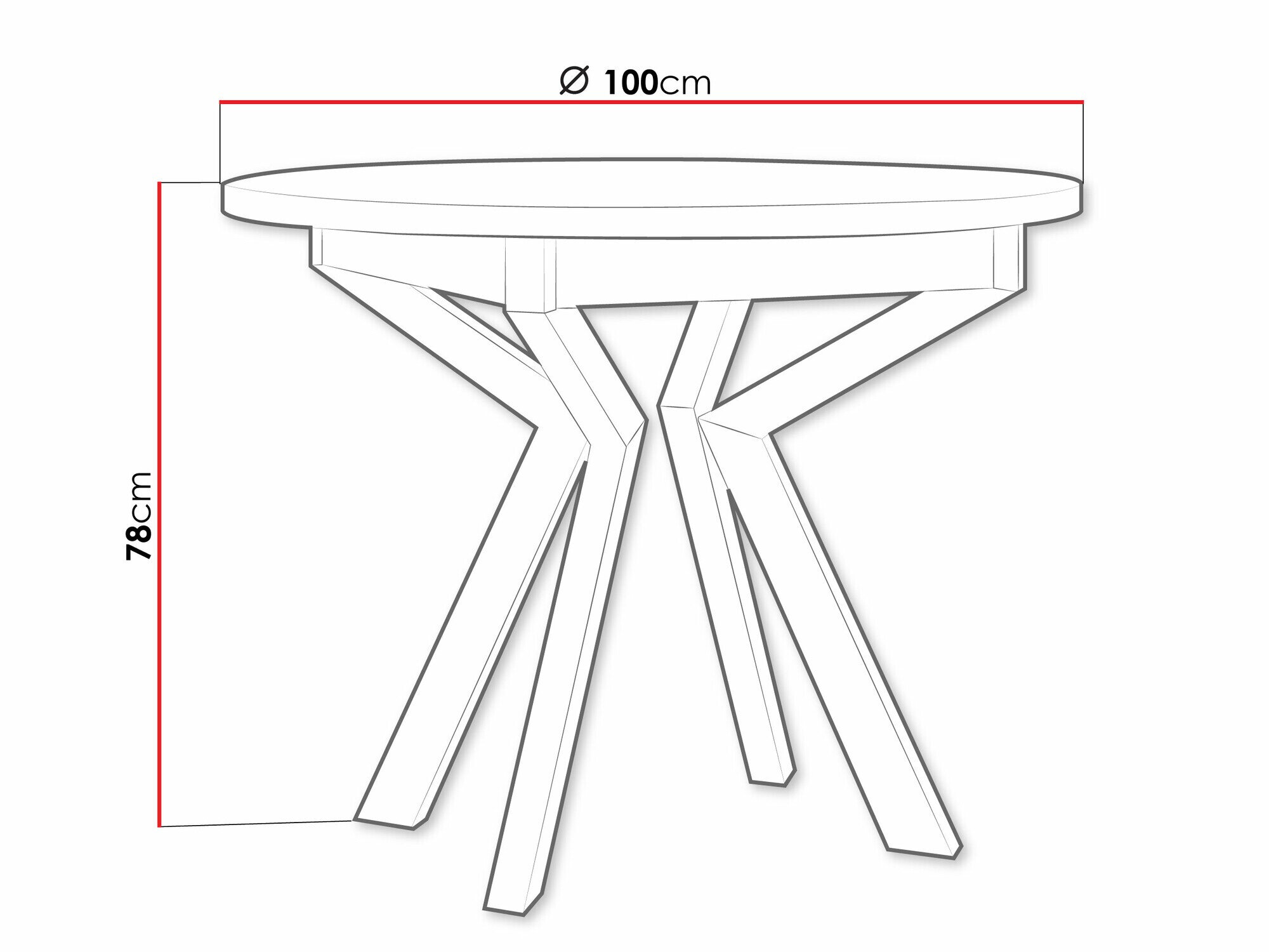 Bord Victorville 368 (Grandson eg + Sort)