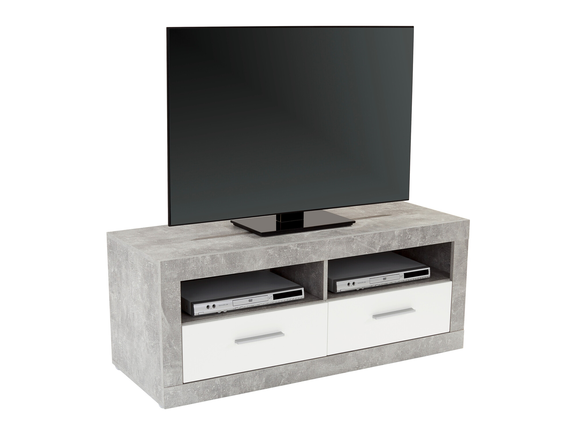TV-bord Romfera 102 (Hvid + Grå)