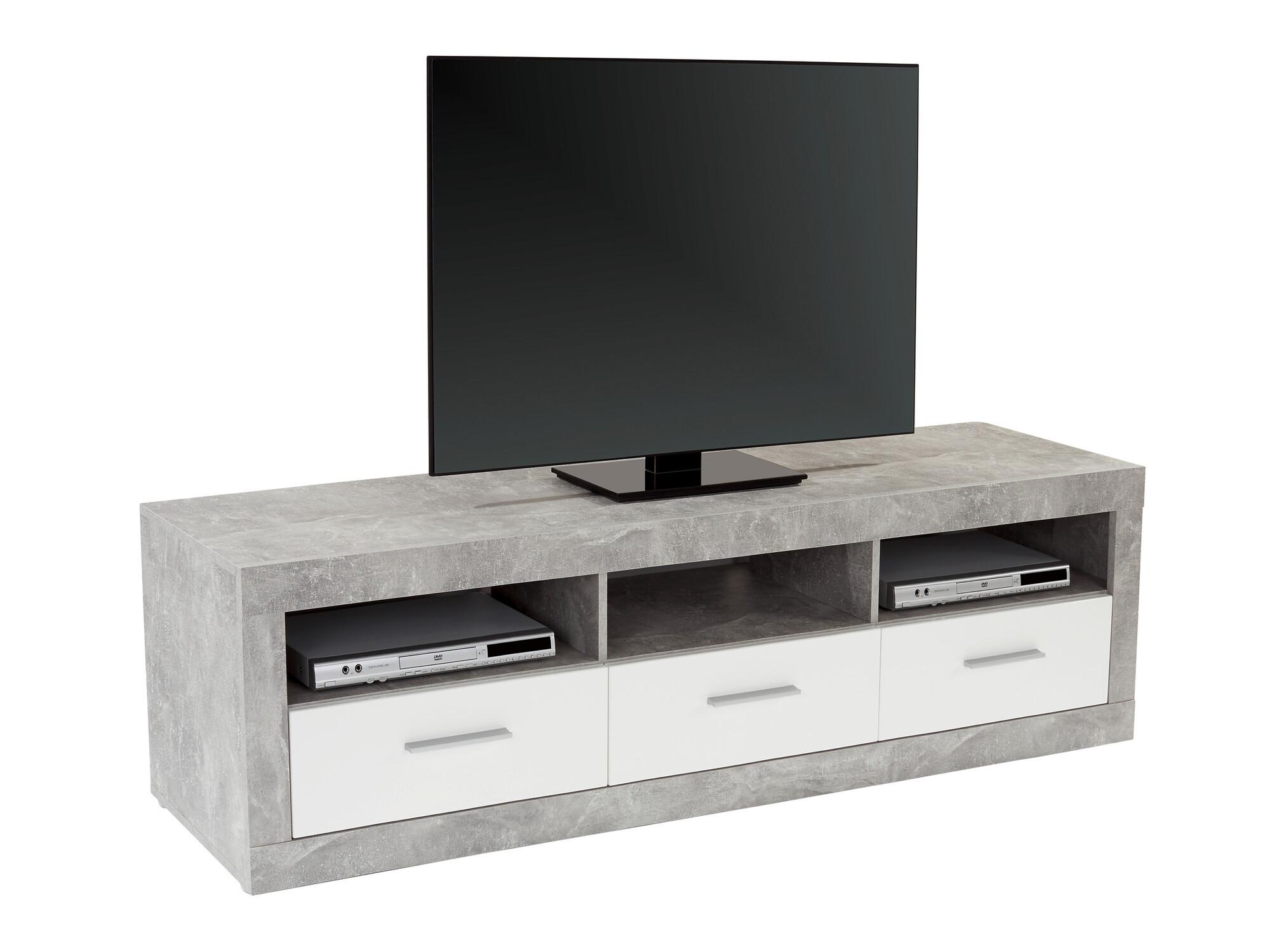 TV-bord Romfera 103 (Hvid + Grå)