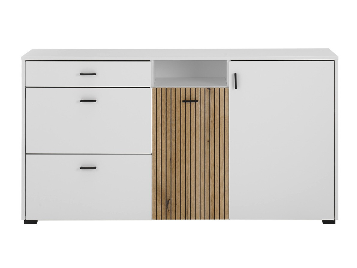 Kommode Belmelu 107 (Hvid + Egetræ)