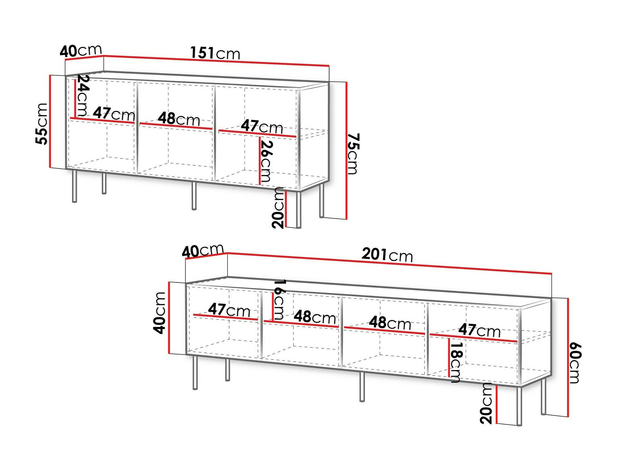 Stuemøbelsæt Monciru 107 (Hvid)