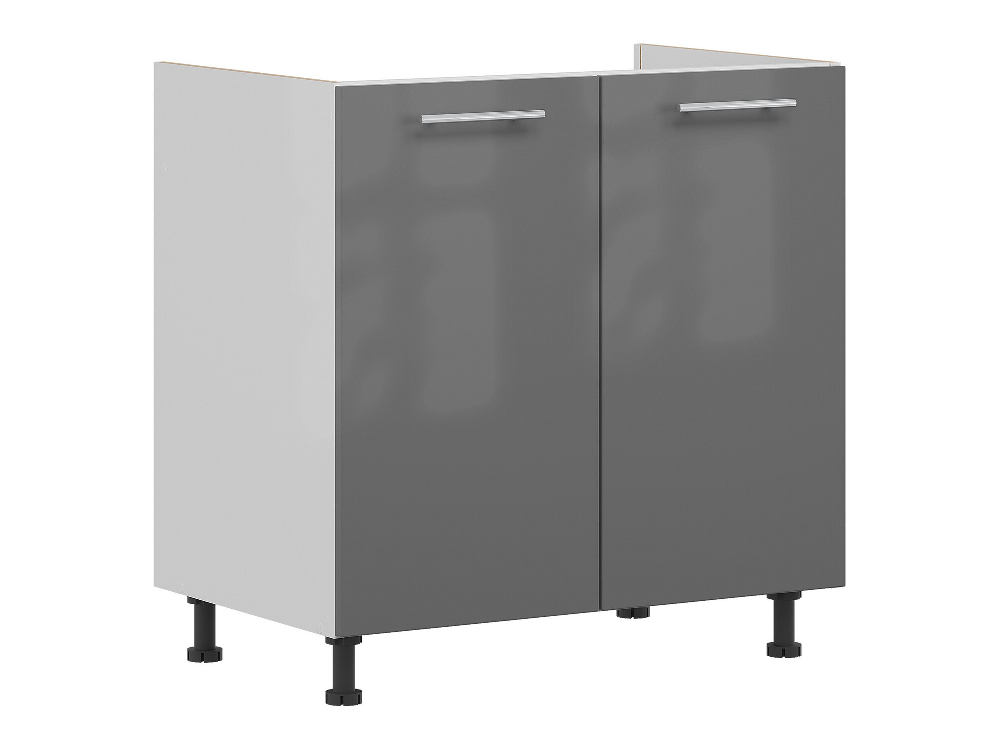 Modulopvaskeskab med låger Tiffa Grey 125