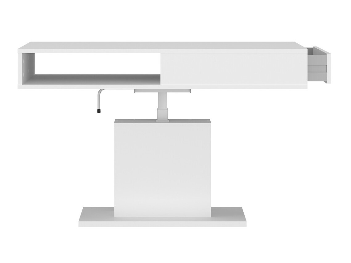 Transforming sofabord Ontario 124 (Hvid)