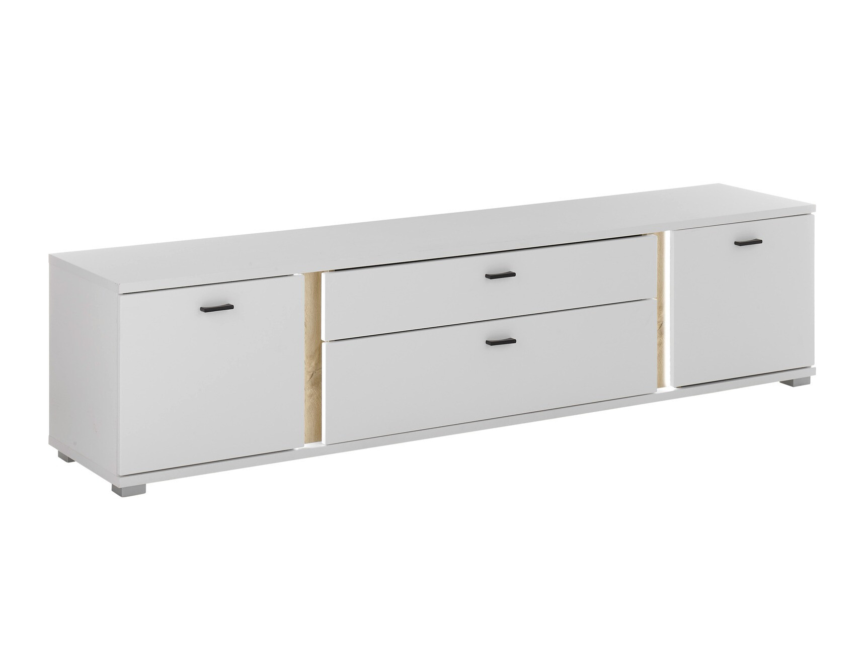 TV-bord Avimavi 105 (Hvid + Wotan eg)