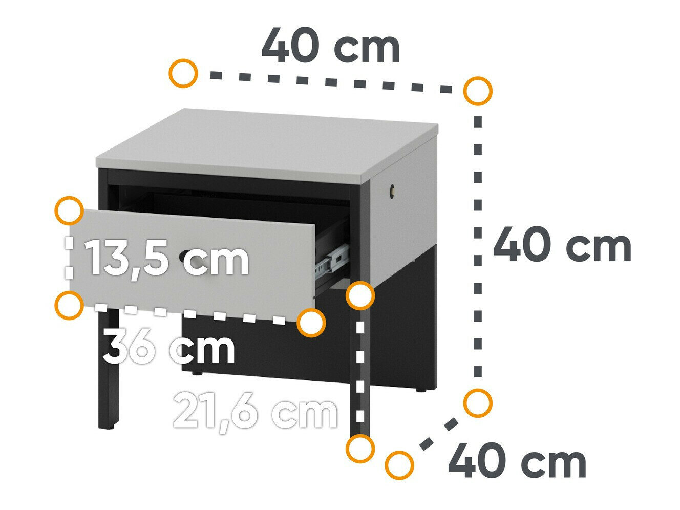 Sengebord Almela 104