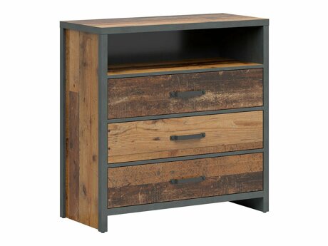 Kommode Belsera 102 (Brun + Matera grå)