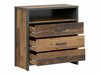 Kommode Belsera 102 (Brun + Matera grå)
