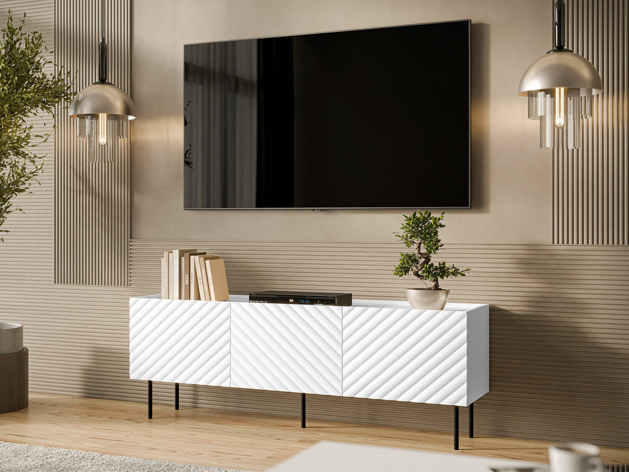 TV-bord Sillen (Hvid)