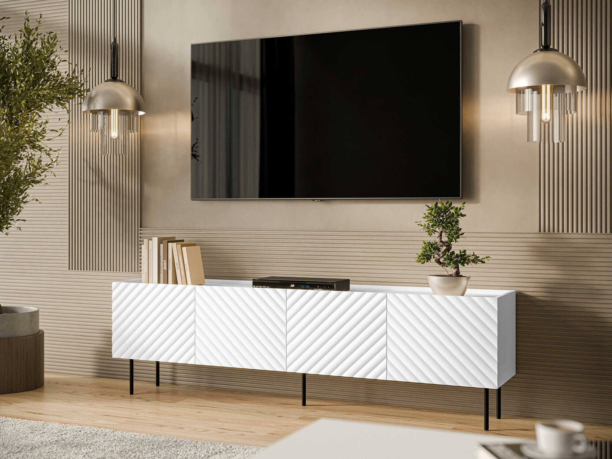 TV-bord Sillen I (Hvid)