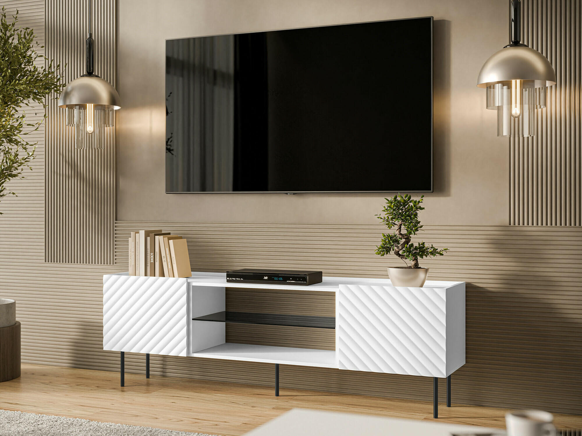 TV-bord Sillen II (Hvid)