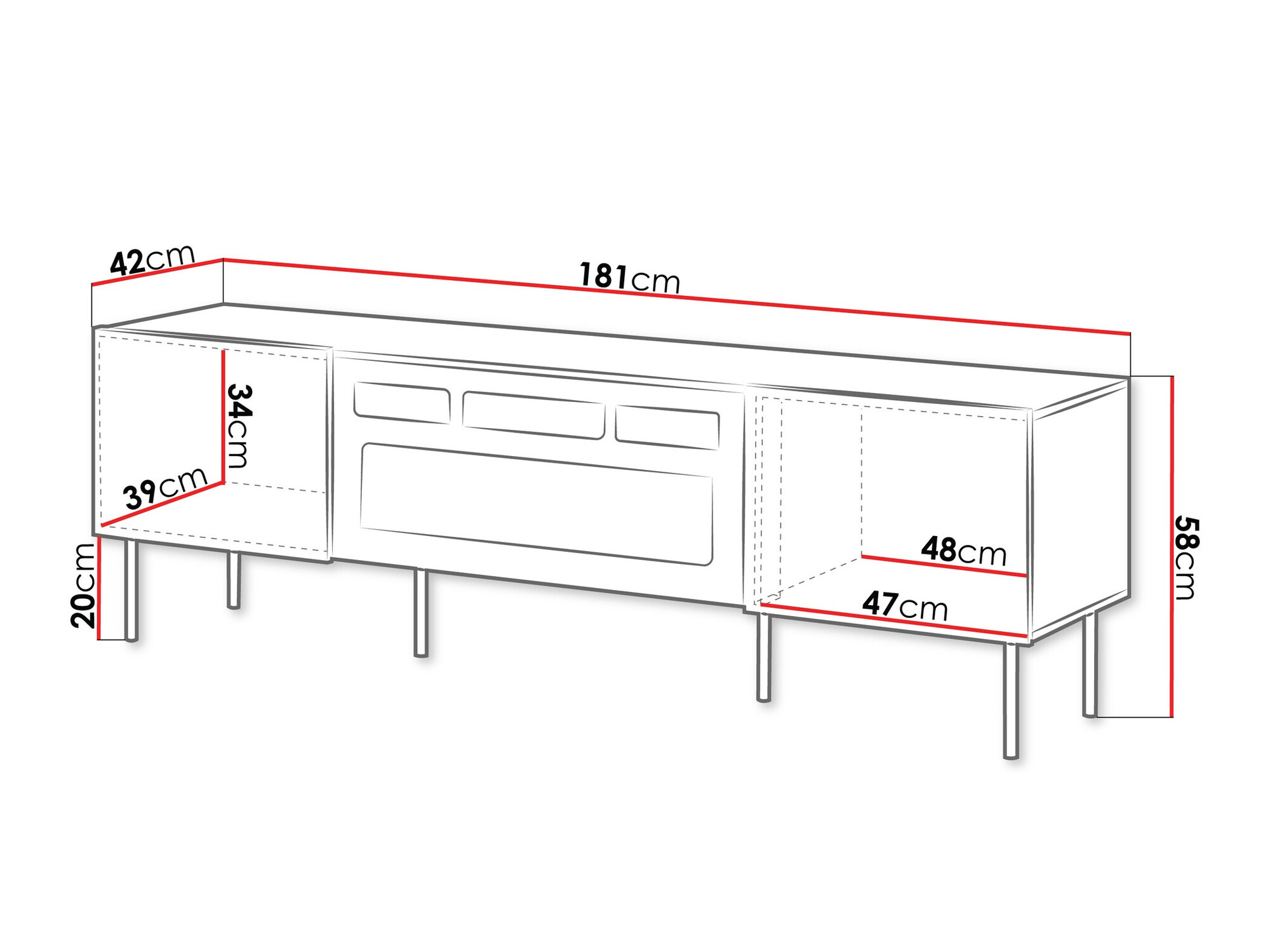 TV-bord Fama II