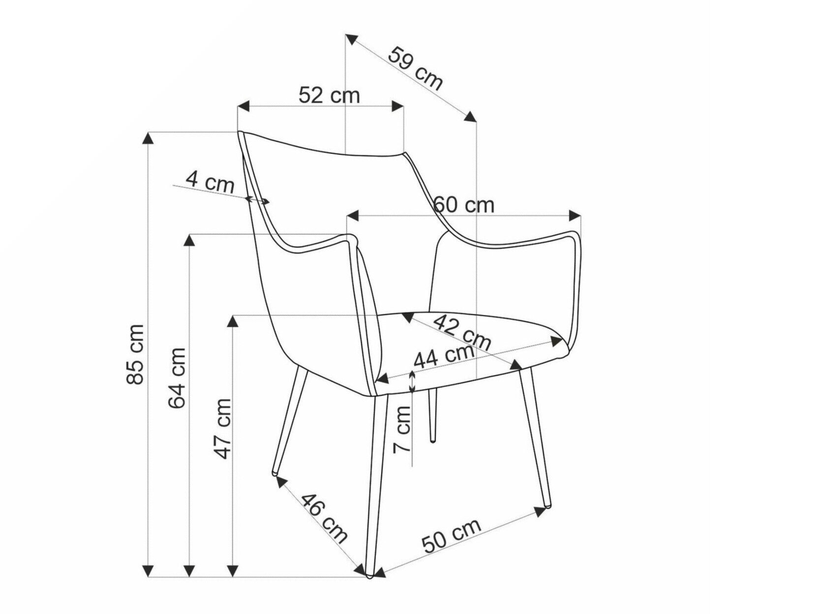 Stol Houston 1758 (Beige)