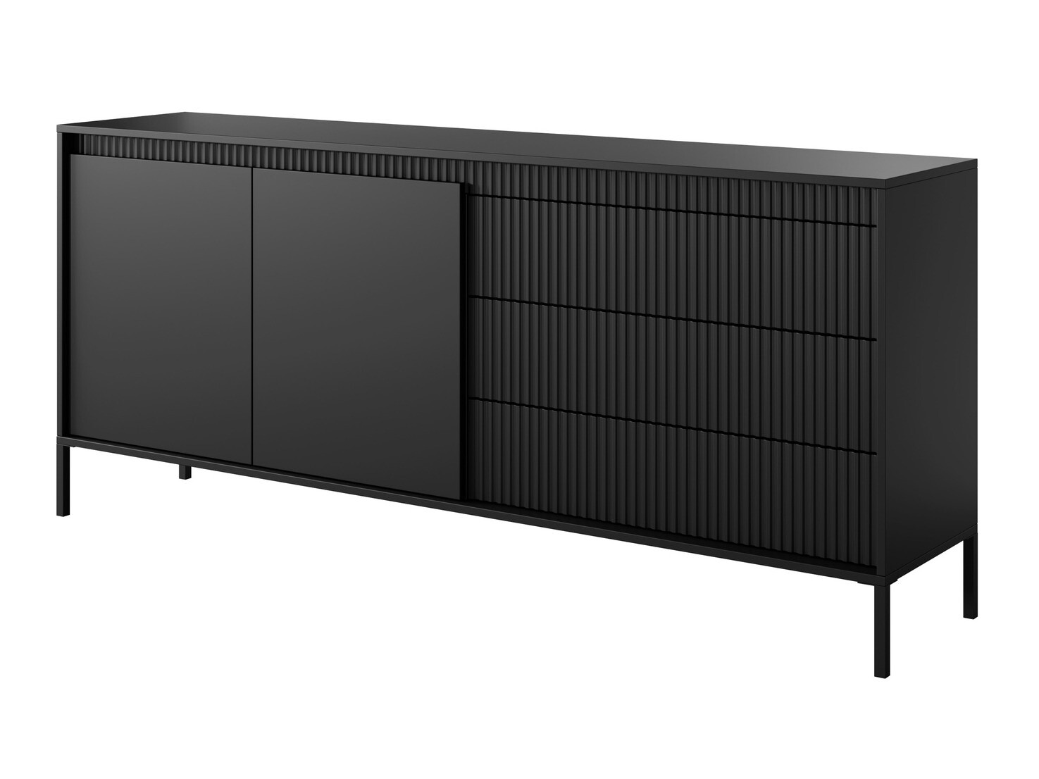 Kommode Romfele 102 (Sort)