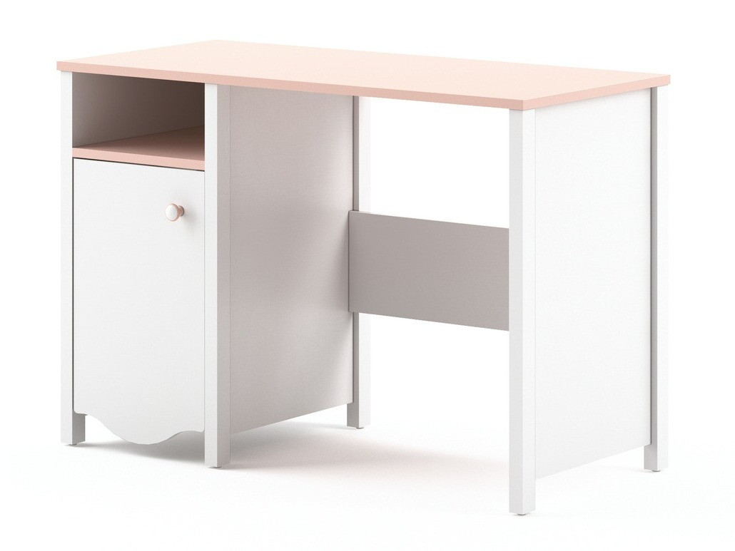 Skrivebord Velferi 114 (Hvid + Lyserød)
