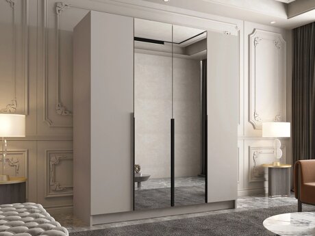 Garderobeskab Closico 191 (Kashmir + Sort)