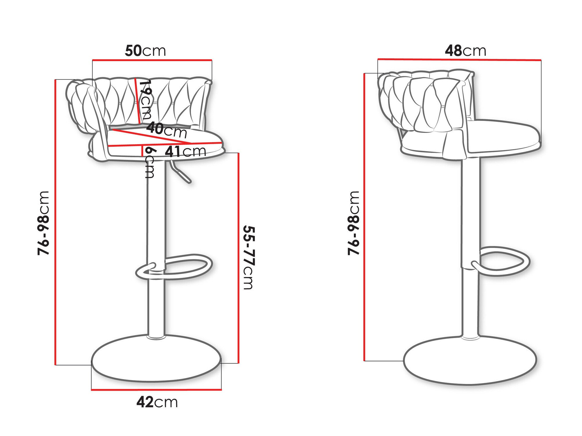 Barstol Comfivo 433 (Beige)