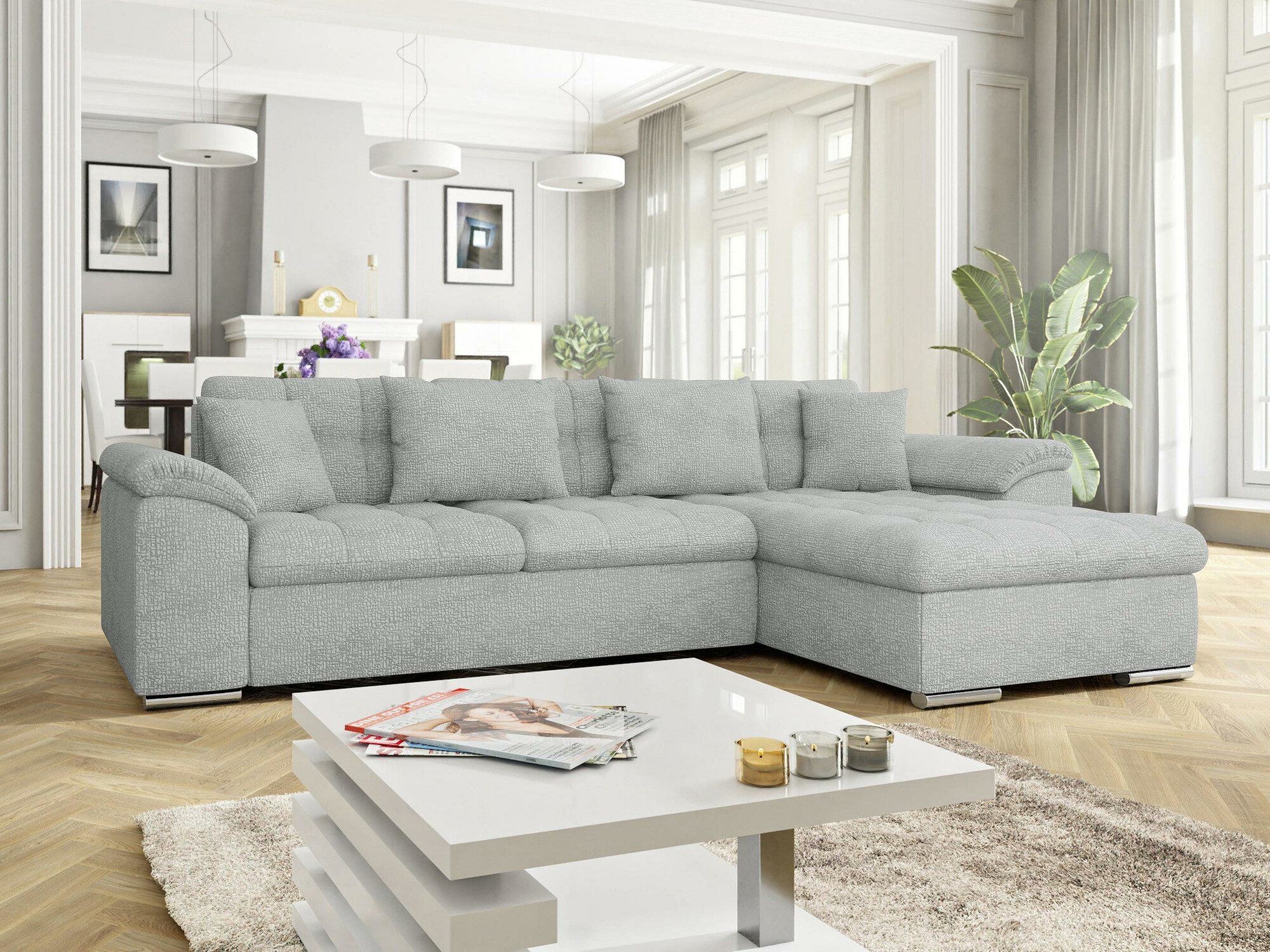 Hjørnesofa Comfivo Mica II (Fragola 90)